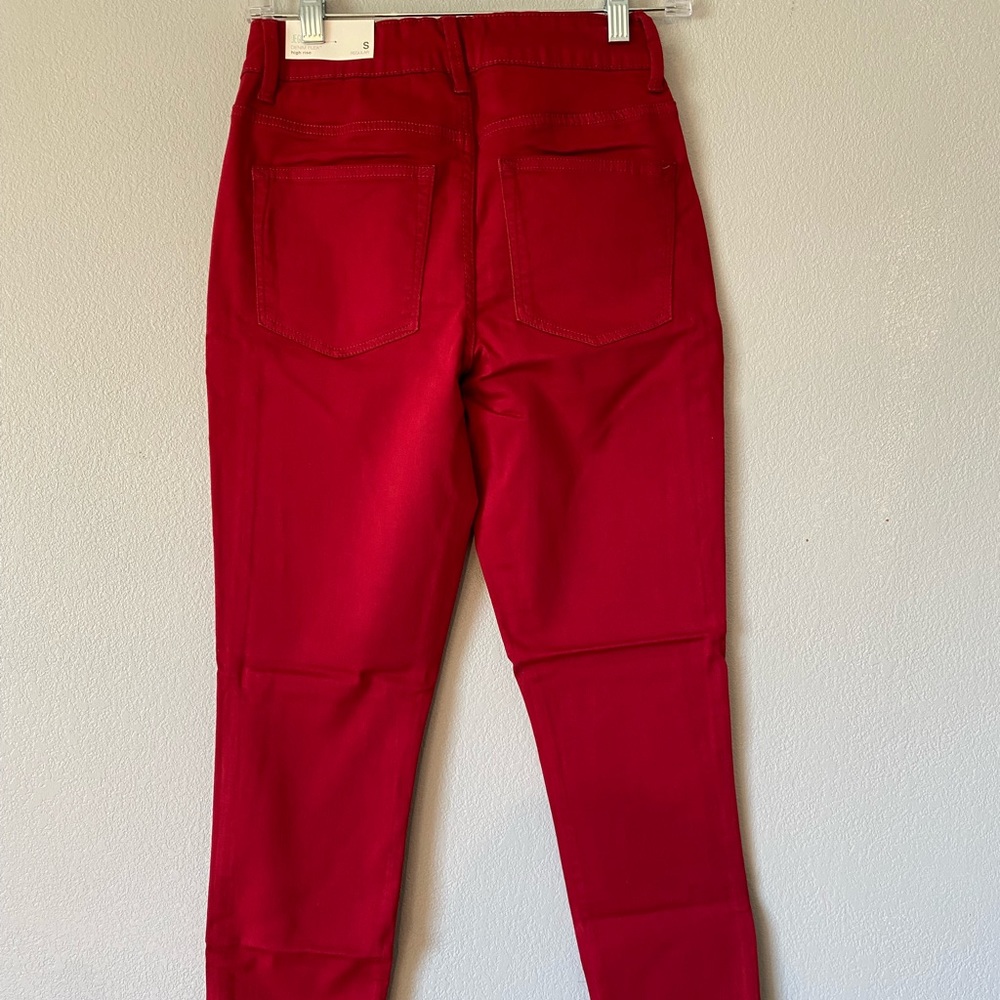 Maurices Red Jeggings